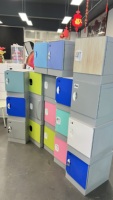 Casier de rangement facile à assembler, coloré, en plastique, étanche, écologique, démontable, pour salle de sport, avec serrure électronique ABS, résistant à la rouille, 1 compartiment