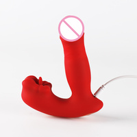 APP-gesteuertes Erwachsenen-Sexspielzeug 2-in-1 Teleskop-Zungen-Leckvibrator Sextoy Dildo für Frauen Klitoris-Massagegerät