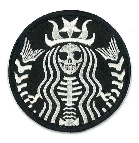 Custom No Minimum Iron On Sew Velcro patches Custom Embroidered Patches for Clothing Skull Patches Iron