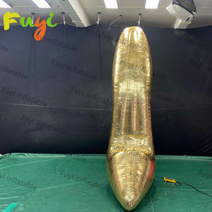 Fuyi inflable publicidad dorada inflable zapato de tacón alto zapatos inflables gigantes modelo globo - Product Image 6
