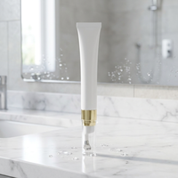 Tube cosmétique vide personnalisé OEM avec tête de massage en alliage de zinc en forme de goutte pour l'emballage de sérum pour les yeux