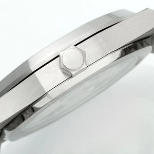 Montre-bracelet automatique de luxe pour homme, design minimaliste, cadran quadrillé, affichage de la date, en acier inoxydable octogonal 15510, tendance 2026 - Product Image 3