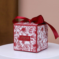 Vente en gros de boîte à fleurs design carton papier thé de luxe nouvel an chinois boîte cadeau emballage pour petite entreprise