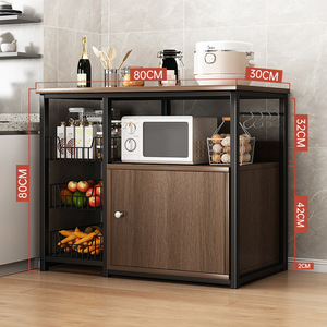 Multi-layer, large-capacity kitchen storage rack, <b>dish</b> cabinet storage rack, household spice rack, floor-<b>standing</b> - Product Image 3