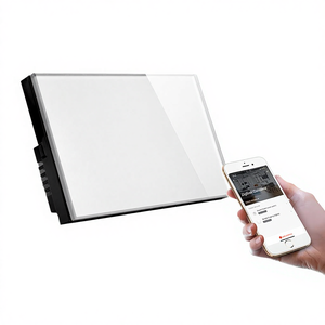 สวิตช์ไฟติดผนังแบบสัมผัส MakeGood Smart Life สีขาวดำ แผงคริสตัล 1 ช่อง 10A 110-240V - Product Image 4