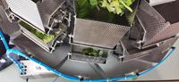 Machine de pesage et d'emballage automatique à têtes multiples pour fruits, légumes et salades