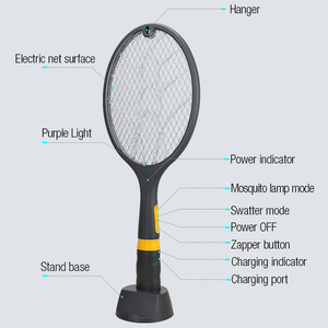 <span class=keywords><strong>Fly</strong></span> Trap Điều Khiển Bắt Tự Động Gnat Muỗi Vỉ Đập Điện Muỗi Killer Vợt - Product Image 5