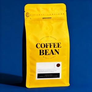 Bolsa de Embalaje de Papel de Aluminio Reciclable Impresa Personalizada para Granos de Café, 250g 500g 1kg 12oz, Fondo Plano con Válvula y Cierre - Product Image 2