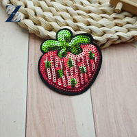 Patchs d'appliques à paillettes lunatiques Techniques brodées de fruits de hibou ludiques pour vêtements pour enfants projets d'artisanat de bricolage pour l'utilisation de chapeau