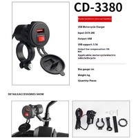 Chargeur de voiture étanche Offre Spéciale avec interrupteur, prise de chargeur à double port USB pour téléphone portable modifié