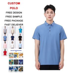 Custom Wholesale Men's Polo T-shirt Custom Printed Golf Polo Shirt Cotton Spandex Low Price Custom Polo