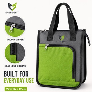 Bolsa Térmica Plegable Personalizable de Tela Oxford con Cierre de Cremallera, Bolsa Impermeable para Almacenamiento de Alimentos para Camping, Picnic, Playa, Almuerzo - Product Image 2