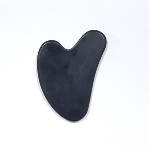 Black Xiuyan Serpentine Black <b>Jade</b> Nephrite guasha for face - Product Image 5