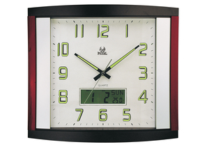 Đồng Hồ Treo Tường Lớn Không Tích Tắc Hình Vuông Phát Sáng Trong Bóng Tối Với Màn Hình <span class=keywords><strong>LCD</strong></span> & Số 3D Và Số Phát Sáng Không Có Sẵn - Product Image 2