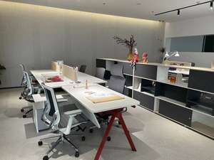 Cloison de bureau acoustique en tissu de verre autoportante, pliable rapidement, pour la modification de la disposition du bureau et la construction, utilisable en extérieur - Product Image 5