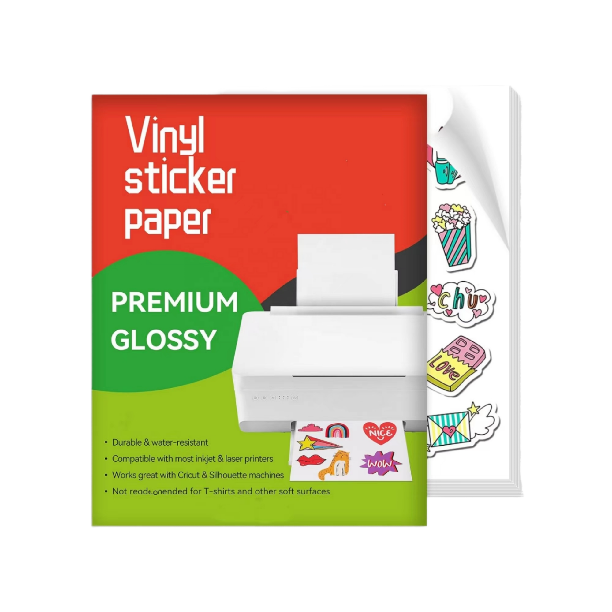 A4 Luxury Printing Adhesive Tissue Paper Sheet Shelf Shipping Packaging Labels Adhesive Thermal Paper Roll