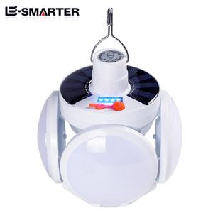 Lámpara de Trabajo, Lámparas Colgantes para Tiendas de Campaña, Bombilla Solar Portátil Tipo Balón de Fútbol, Lámpara LED Solar USB Multifuncional Plegable, Linternas Recargables para Camping - Product Image 2