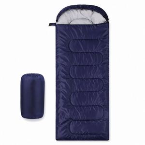 Saco de Dormir con Capucha Tipo Sobre, 170T, Poliéster Tafetán, Relleno de Algodón Hueco, Resistente a la Suciedad, 2.4 kg, Portátil, Plegable, Cálido, para Adultos, Invierno - Product Image 1