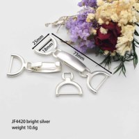 PL-5 personnalisé dames décoration avant boucles fermeture boucles en métal 18cm boucle de verrouillage pour ceinture
