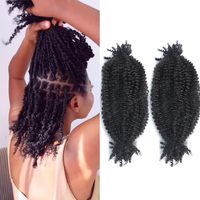 Expédition Rapide Prix Usine 24 Pouces Cheveux Tressés Marley Extensions en Vrac pour Femmes Africaines Cheveux Afro Kinky Bouclés pour Tresses