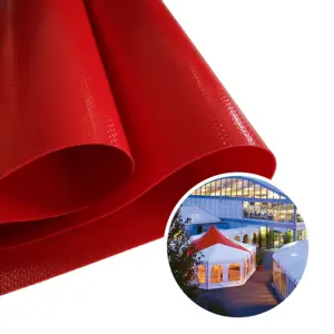 로나 650gsm 헤비 듀티 방수 비닐 코팅 PVC 텐트 타포린 소재 롤 직물