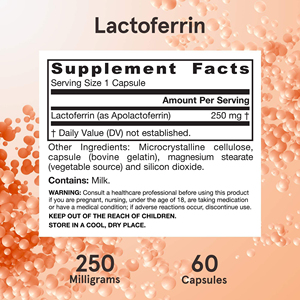 Capsule di Lactoferrina per il Supporto Immunitario, Etichetta Privata OEM, Integratore per il Sistema Immunitario - Product Image 2