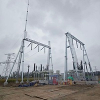 Structure de substation électrique Kehua haute tension 10kV-500kV en acier galvanisé à chaud pour l'architecture électrique