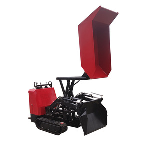 รถดัมพ์ตีนตะขาบขนาดเล็ก บรรทุก 1000 กก. แบบยกเทเอง สำหรับงานก่อสร้าง วิศวกรรม สวนผลไม้ - Product Image 5