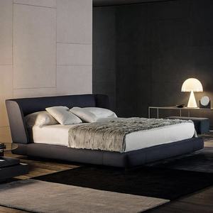 Cadre <span class=keywords><strong>de</strong></span> <span class=keywords><strong>lit</strong></span> plateforme Queen Size avec tête <span class=keywords><strong>de</strong></span> <span class=keywords><strong>lit</strong></span> incurvée et support en <span class=keywords><strong>lattes</strong></span> <span class=keywords><strong>de</strong></span> bois / Cadre <span class=keywords><strong>de</strong></span> <span class=keywords><strong>lit</strong></span> moderne rembourré <span class=keywords><strong>de</strong></span> luxe / Matelas - Product Image 1