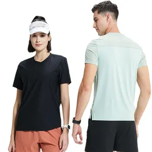 क्विक ड्राई टेनिस स्पोर्ट टी-शर्ट फुटबॉल थोक में यूनिसेक्स सादा टी-शर्ट यूनिसेक्स लोगो के साथ पुरुषों की टी-शर्ट ठोस रंग