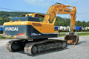 Excavatrice sur chenilles d'occasion Hyundai 220lc-9s d'origine coréenne, moteur Yanmar, pompe à engrenages, roulement, haute efficacité, bon état, vente - Product Image 4