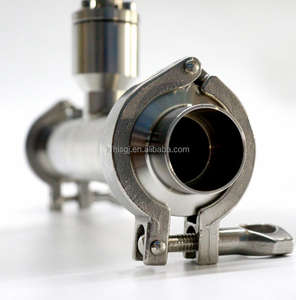 Meteran aliran massa termal tri-clamp saniter untuk O2/N2/CO2 1.5% akurasi tipe penjepit pengukur aliran massa termal - Product Image 6