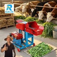 Machine à couper la paille et à hacher l'ensilage pour bétail et moutons, équipement de traitement des aliments pour animaux, pour la coupe de fourrage vert et de paille.