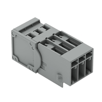 10 piezas 769-603 Conector macho de 1 conductor, 3 polos, 4,00 mm2, gris, nuevo