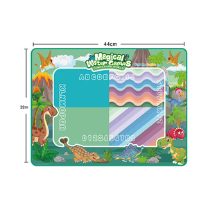 Mainan Edukasi Belajar Menulis dan Menggambar di Alas Air, Mainan Menggambar Anak, Kanvas Air Ajaib Dunia Dinosaurus yang Dapat Digunakan Kembali - Product Image 1