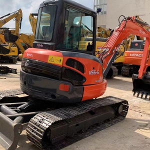 Mini-excavatrice Kubota U55 d'occasion, construction japonaise, hydraulique, sur chenilles, 5 tonnes, Kubota U55 mini-excavatrice d'occasion - Product Image 6