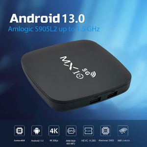 Mới nhất Wifi 6 thông minh TV Box M10 5g 2.4G 5G 8K phương tiện truyền thông Máy nghe nhạc BT 4.1 Set Top Box Android 13 TV Box - Product Image 2