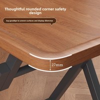Table de repas carrée pliable portable d'extérieur MAQILUN Macelon en panneau artificiel moderne, écologique et durable pour petites maisons de location