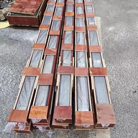 Nouveau design garde-corps forme carrée pilier face cristal-escalier-main courante cristal verre balustres escalier balustrades cristal Tube