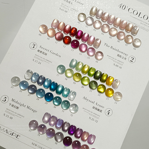 AILANUO 40 Colors HEMA FREE Cateye UV <b>Nails</b> Gel Collection 15 ML OEM Custom Bottle Private Label Cat Eye Gel Polish <b>Set</b> - Product Image 2