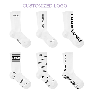 Glacier pas cher <span class=keywords><strong>prix</strong></span> gratuit respirant absorbant la sueur imprimé chaussettes hommes pour le printemps tricoté sublimation haute cheville impression numérique - Product Image 4