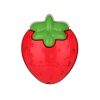 Exquise rode appelvormige fruitbewaarbak, multifunctionele PS plastic opbergdoos, metalen keukenvoedselbewaarbak