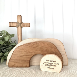 Vendita Diretta dalla Fabbrica, Set di 4 Croci in Legno di Pino Decorative per Pasqua - Product Image 3