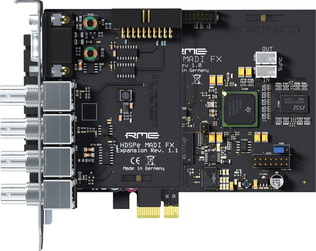 RME HDSPE MADI FX PCIe Sound Card with DSP 196kHz Audio Interface Featuring MADI Optical/Coaxial Digital I/O