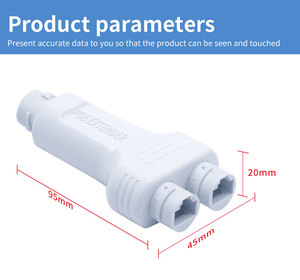 Extenseur et répéteur de réseau POE 3 ports en promotion avec 1 entrée 10/100M et 2 sorties RJ45 pour appareils IP (moniteur) - Product Image 4
