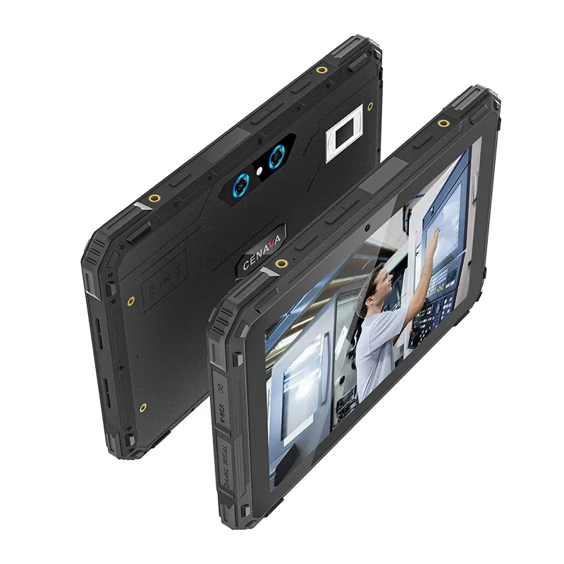 Ruggedized Tablet IP68 anti air 8 inci, Tablet Android keras industri dengan layar 750 inci RAM 4 GB ROM 64 GB Usb DC MTK