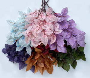 Venta al por mayor <span class=keywords><strong>de</strong></span> fábrica, <span class=keywords><strong>hojas</strong></span> <span class=keywords><strong>de</strong></span> plantas <span class=keywords><strong>de</strong></span> seda, <span class=keywords><strong>hojas</strong></span> verdes <span class=keywords><strong>de</strong></span> seda artificiales blancas para decoración <span class=keywords><strong>de</strong></span> eventos <span class=keywords><strong>de</strong></span> boda - Product Image 1