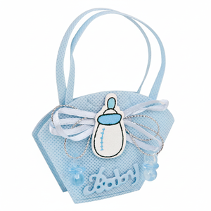 Piccola Borsa in Metallo a Forma di Biberon Azzurro Chiaro per Matrimoni, Compleanni, Capodanno Cinese, Ramadan, Regalo per il Ritorno a Scuola - Product Image 2