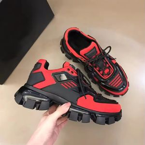 Großhandel Luxus Designer Schuhe Atmungsaktive Bequeme Leichte Modische Sneakers Höhenerhöhende Chunky Mesh Maßgefertigte Pradaing - Product Image 5