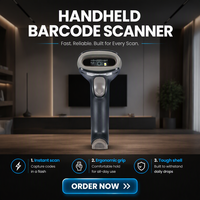 Lecteur de codes QR filaire portable pour système de point de vente (PDV) de détail